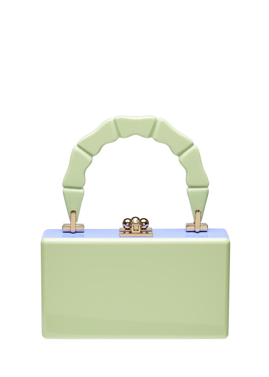 Edie Parker Jean Bamboo Top Handle Clutch Bag Bergdorf Goodman