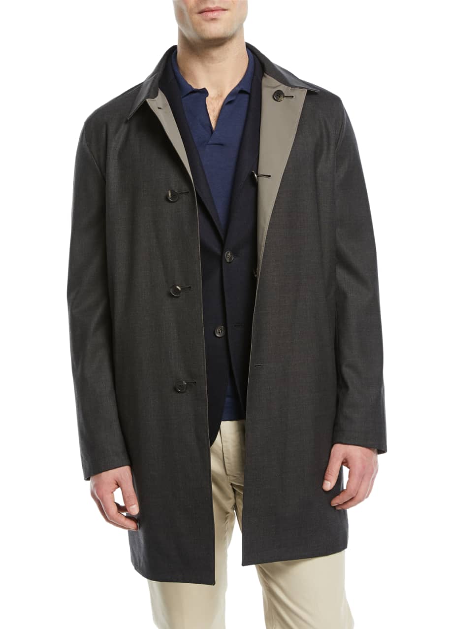 Loro Piana Waterfall Reversible Raincoat - Bergdorf Goodman