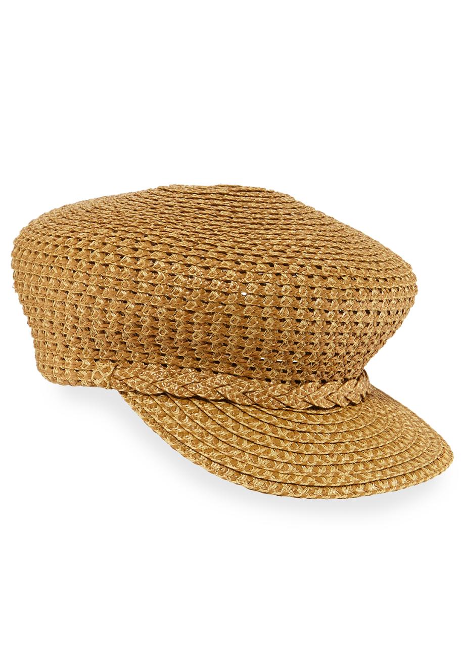 Eric Javits Brown Woven Squishee Hat Eric Javits Mondo Woven Squishee Cap | Neiman Marcus main image 4