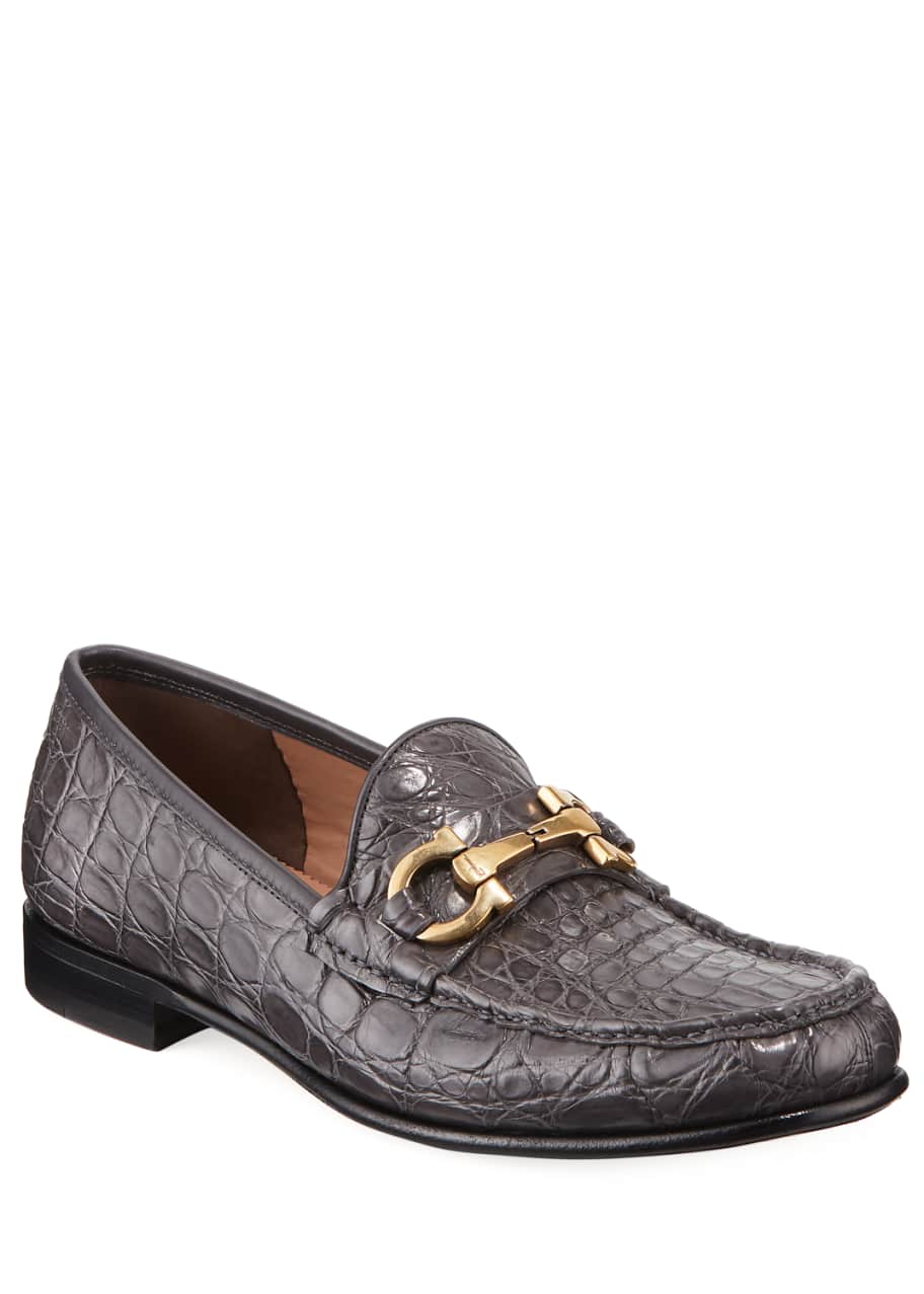 Men s Bond 2 Crocodile Gancini Loafer
