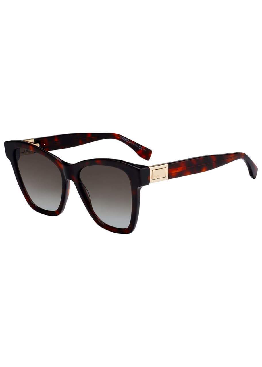 Fendi acetate gradient hotsell square sunglasses