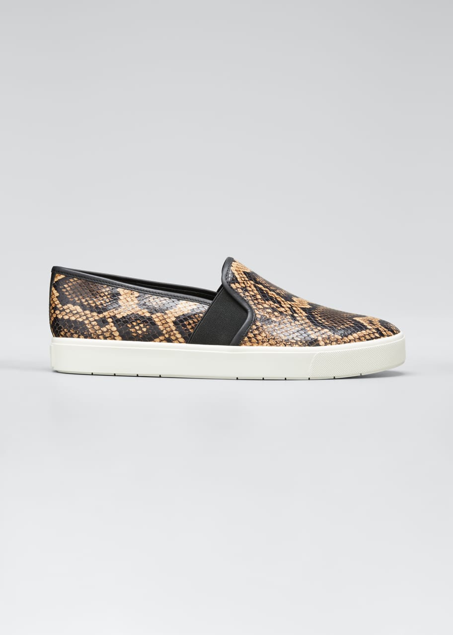 Image 1 of 1: Blair Snake-Print Platform Sneakers