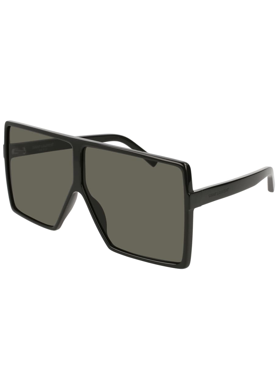 Saint laurent sl 183 shop betty acetate shield sunglasses