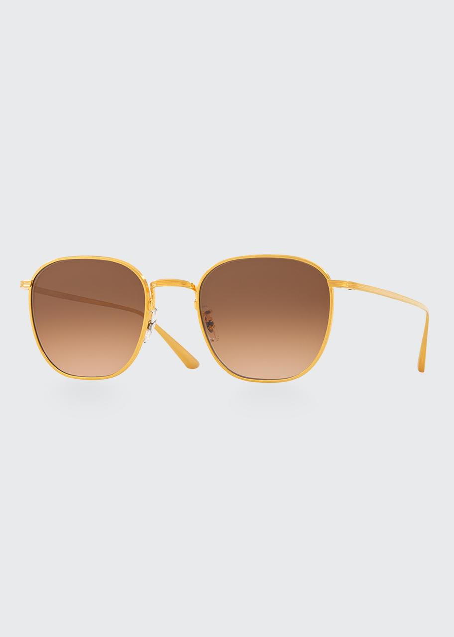 OLIVER PEOPLES ×THE ROW サングラス Oliver Peoples The Row Board Meeting Square Photochromic Titanium