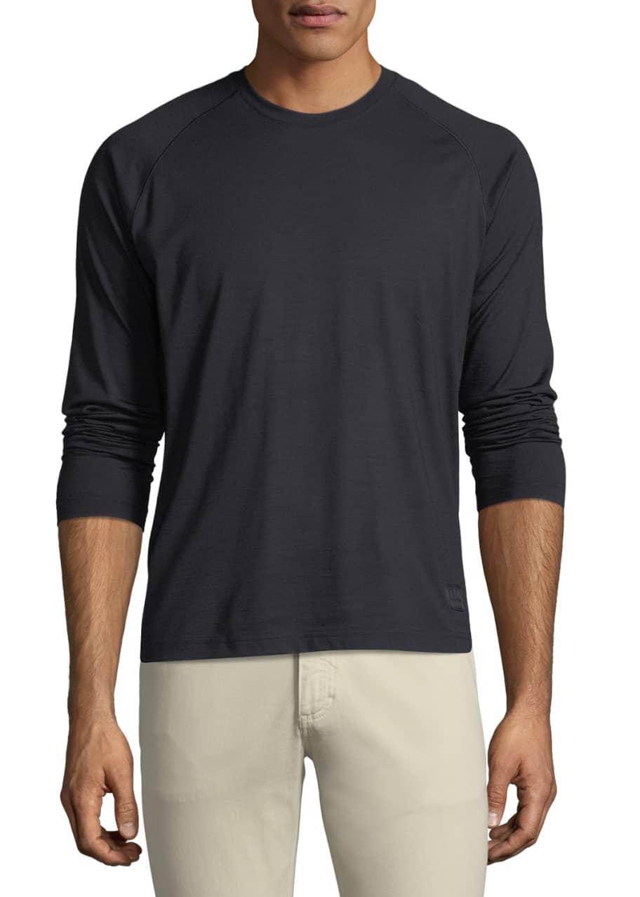 Image 1 of 1: Men's Techmerino Jersey Long-Sleeve T-Shirt
