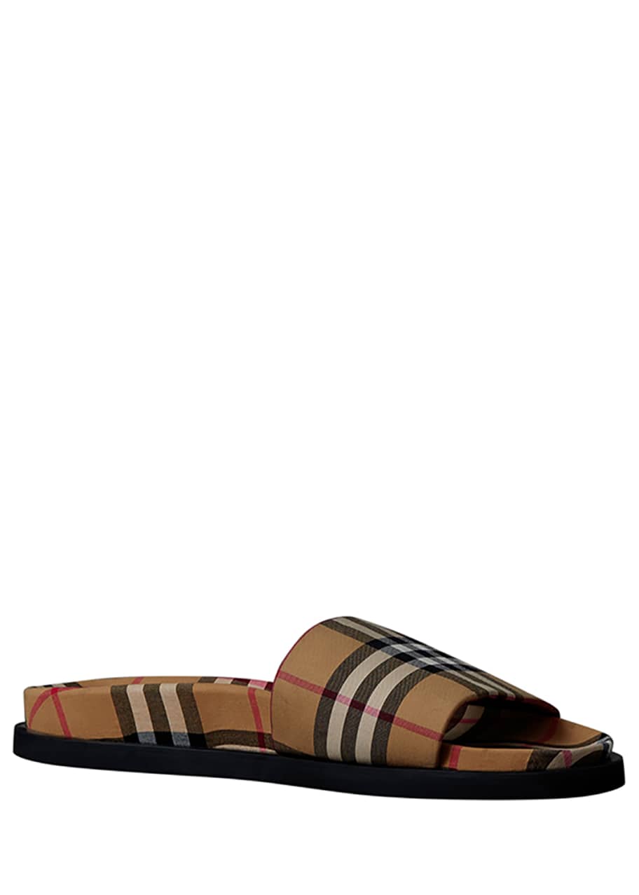 Image 1 of 1: Men's Ashmore Check Slide Sandals