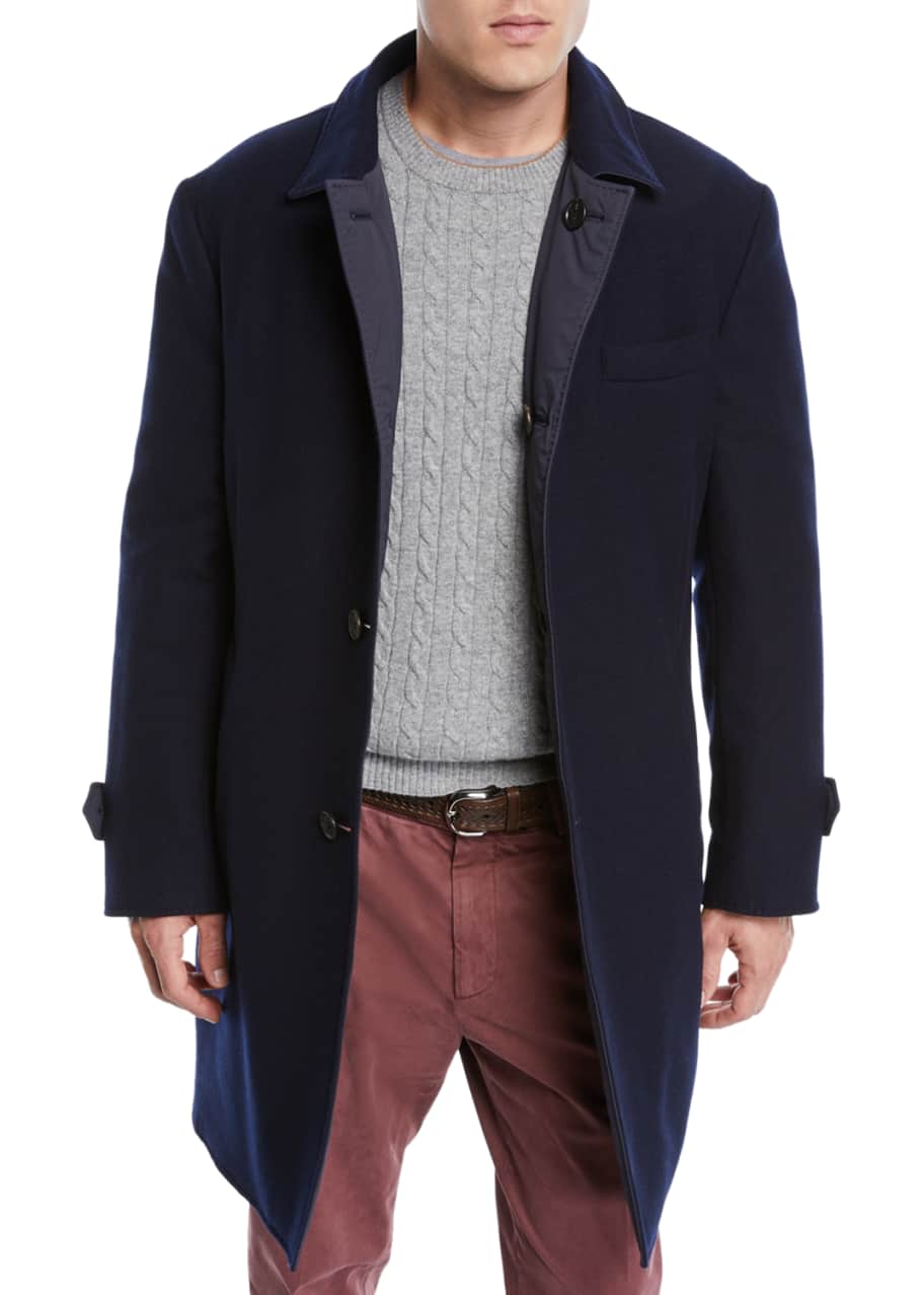 Brunello cucinelli cashmere coat deals