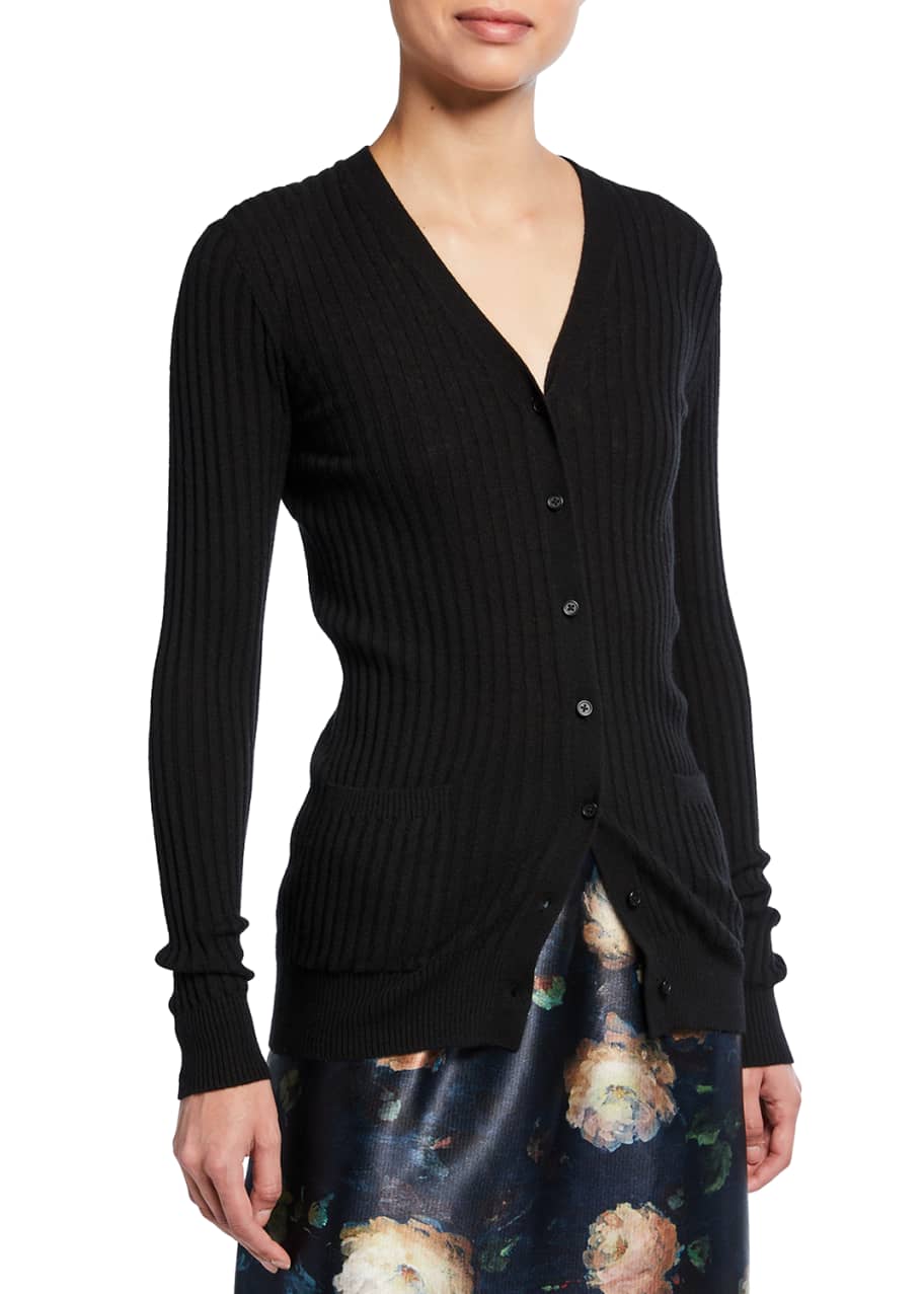 Skinny rib cardigan online