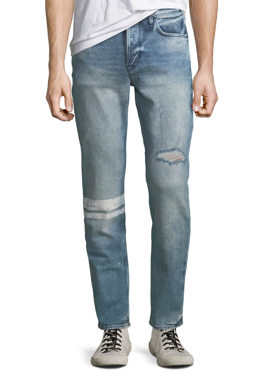 Image 1 of 1: Men's Sartor Distressed Skinny Jeans