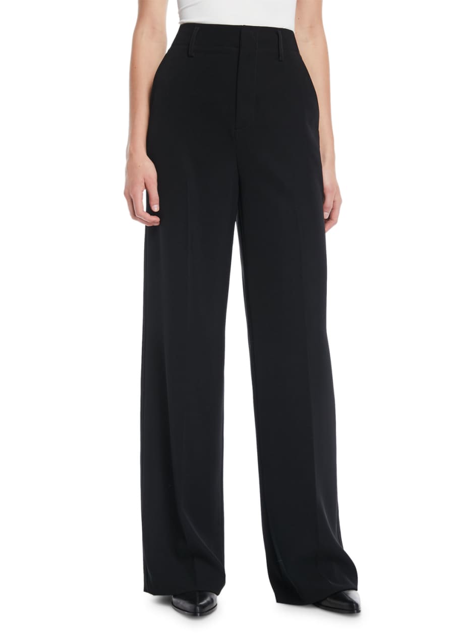 Image 1 of 1: High-Rise Wide-Leg Trousers