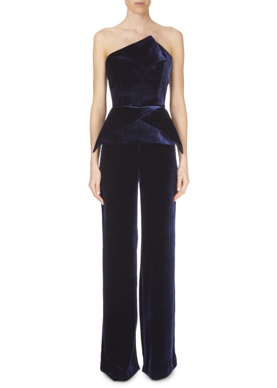 Roland mouret shop velvet jumpsuit