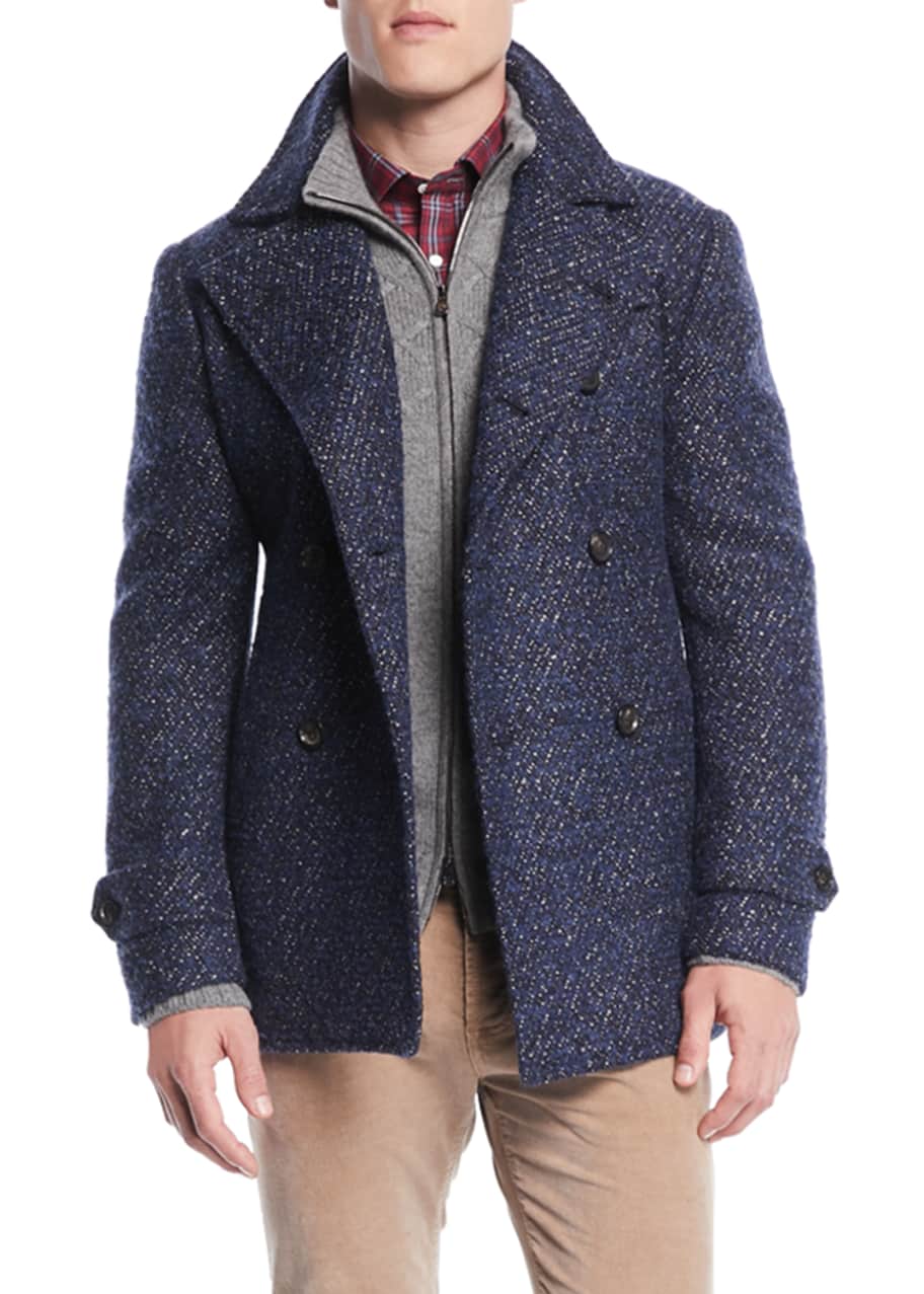 Boucle on sale pea coat