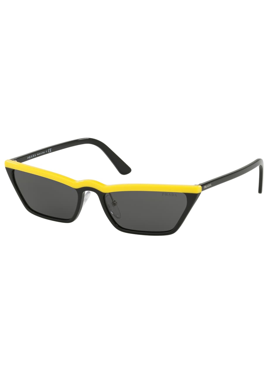 Image 1 of 1: Slim Acetate Cat-Eye Sunglasses