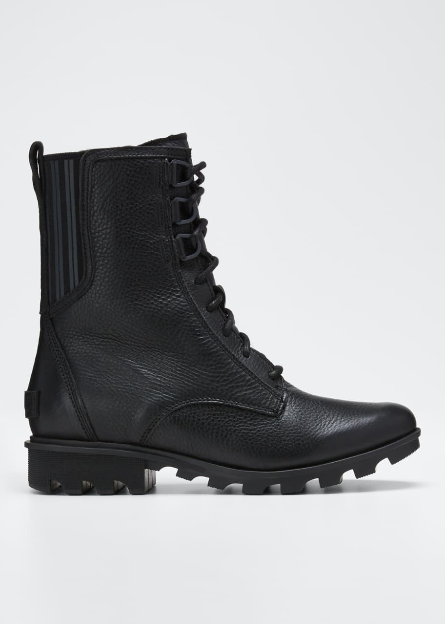 Sorel Phoenix Waterproof Leather Combat Boots - Bergdorf Goodman