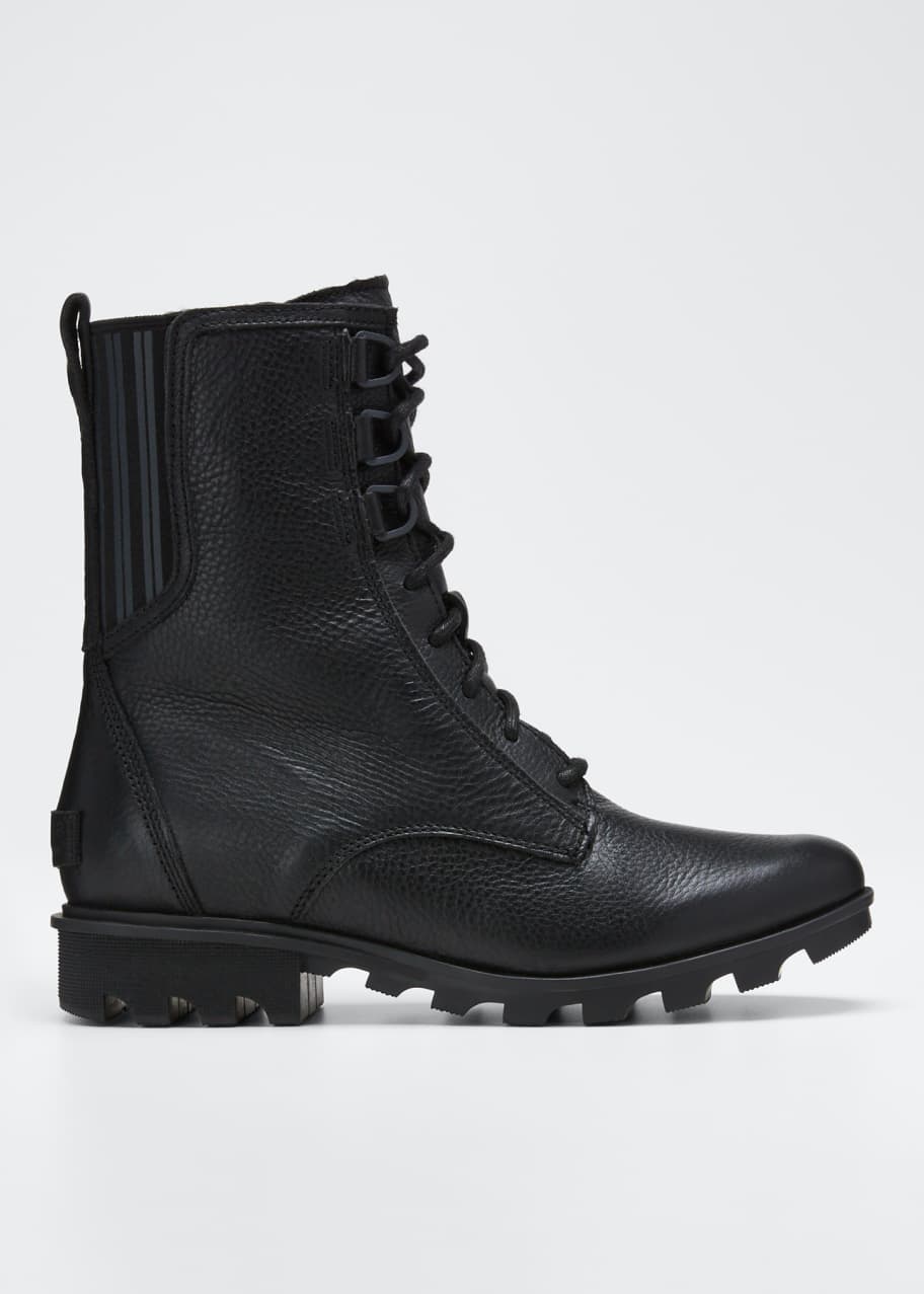 Sorel phoenix waterproof leather combat boots outlet