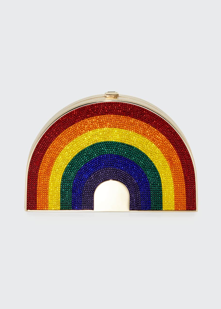 Judith leiber 2025 rainbow clutch