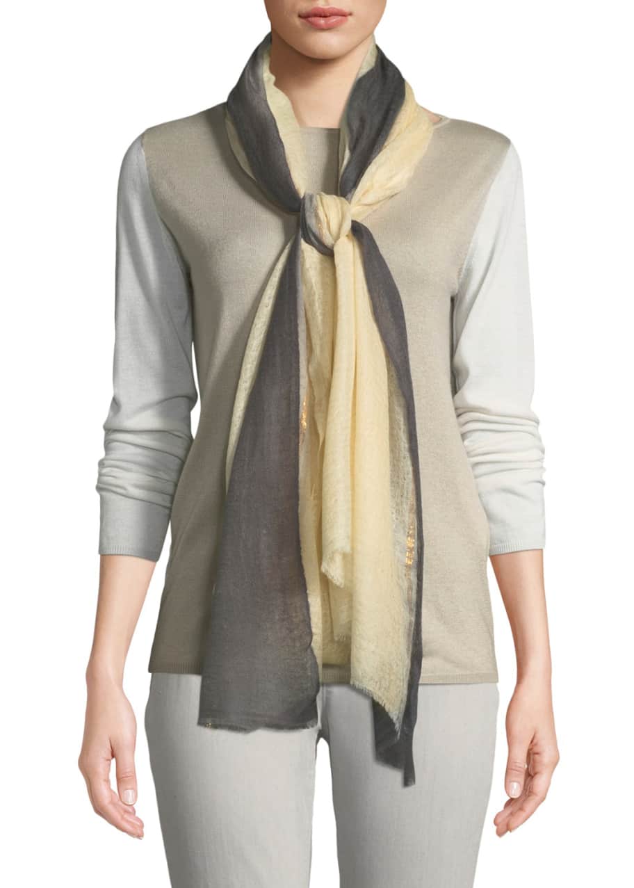Image 1 of 1: Floral Bliss Cashmere Stole