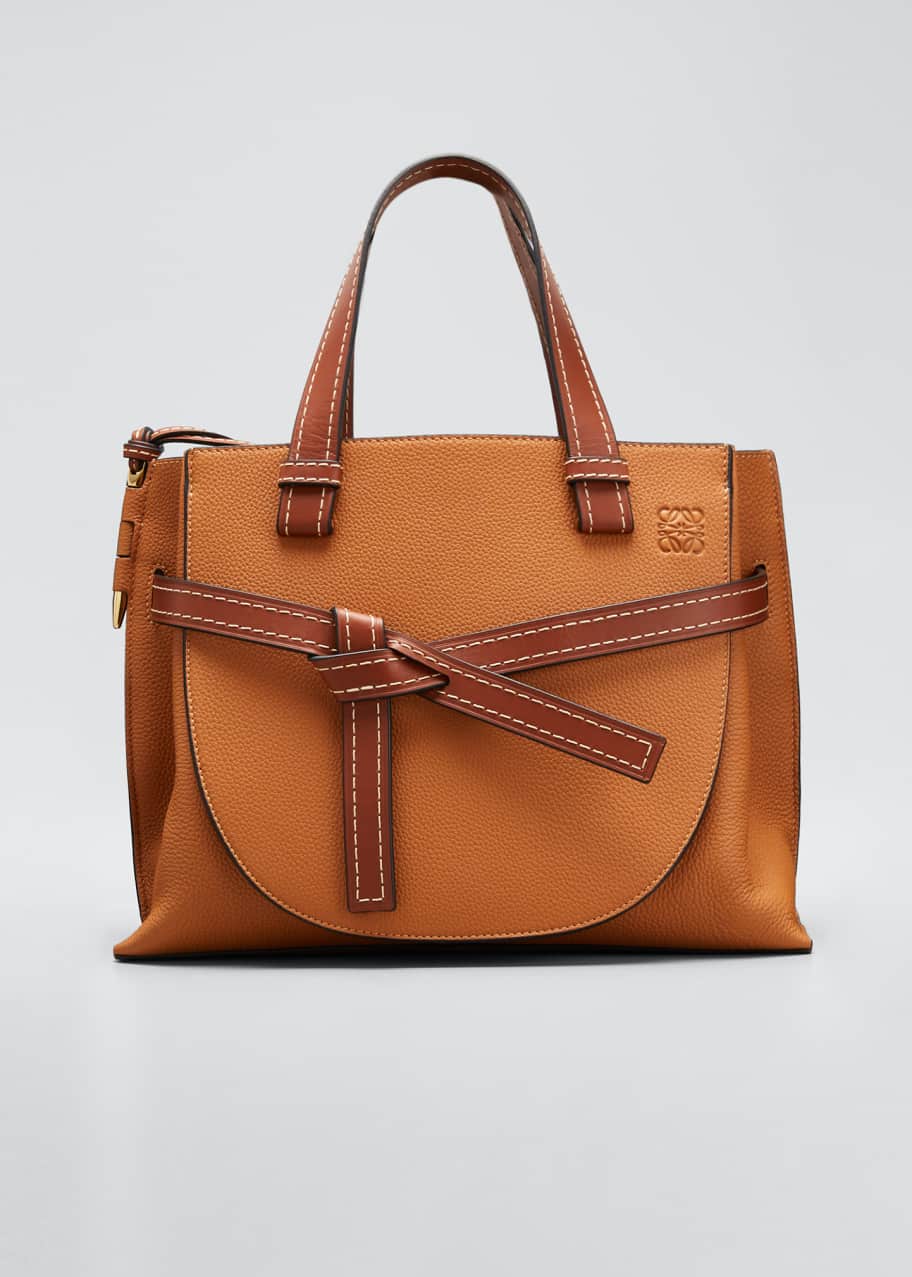 Loewe Gate Small Leather TopHandle Tote Bag Bergdorf Goodman