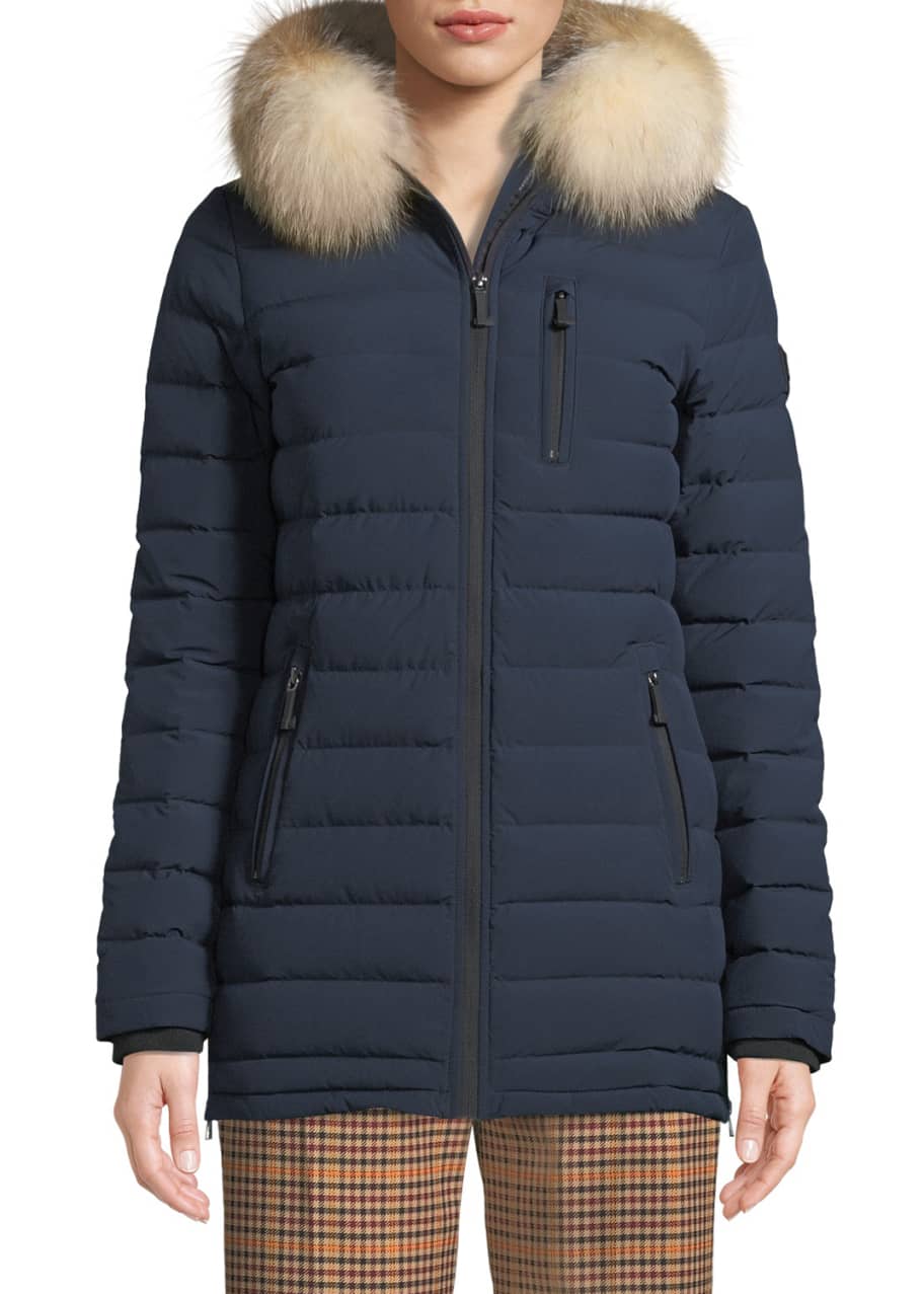 Moose Knuckles Roselawn Puffer Jacket w Fur Hood Bergdorf Goodman