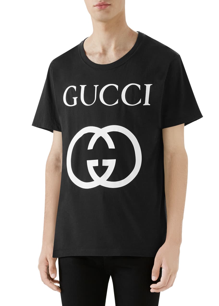 Gucci Men's Wrinkle Logo T-Shirt - Bergdorf Goodman