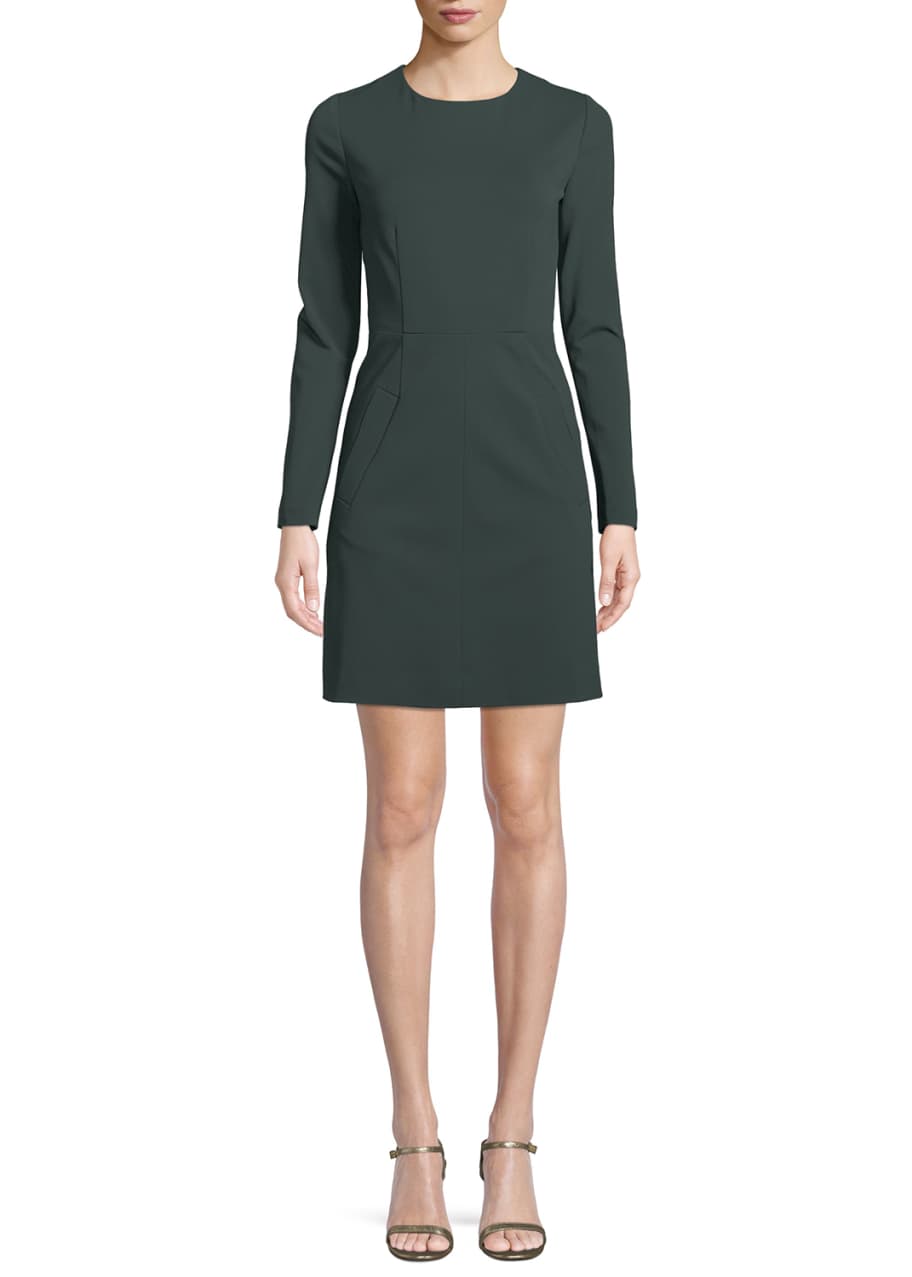 Image 1 of 1: New Capreena Long-Sleeve Jersey A-line Dress