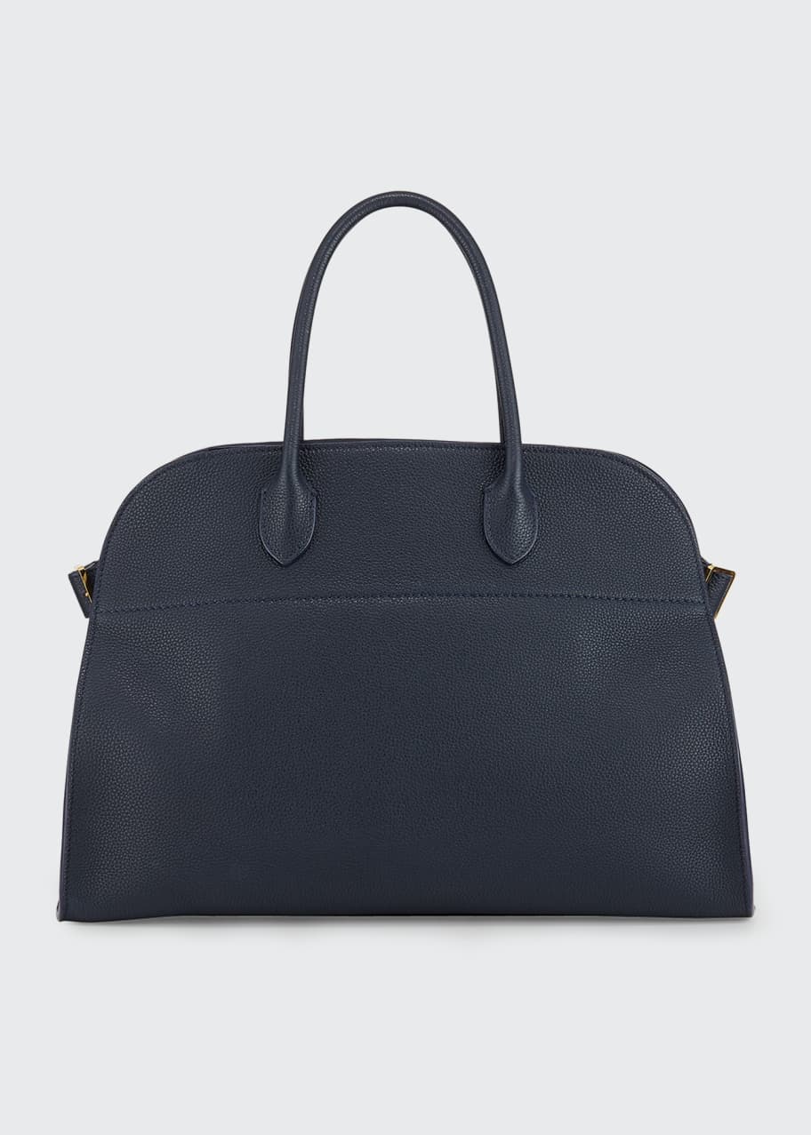 THE ROW Soft Margaux 10 Top Handle Bag in Saddle Leather Bergdorf Goodman