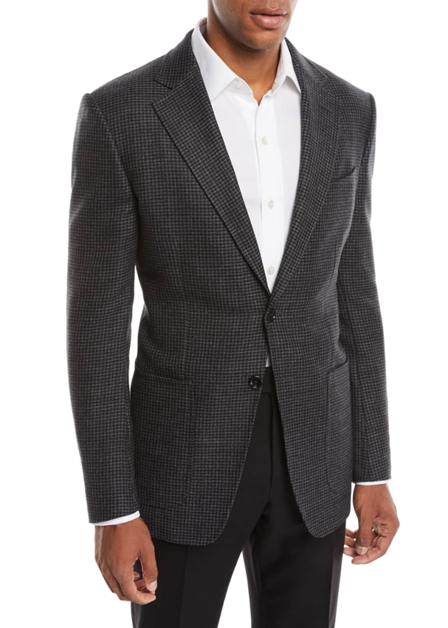 TOM FORD Men's O'Connor Wool/Cashmere Houndstooth Blazer Jacket - Bergdorf  Goodman