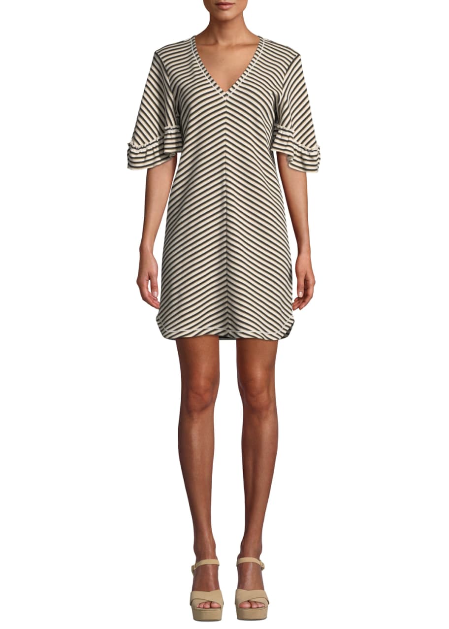 See by chloe striped dress hot sale
