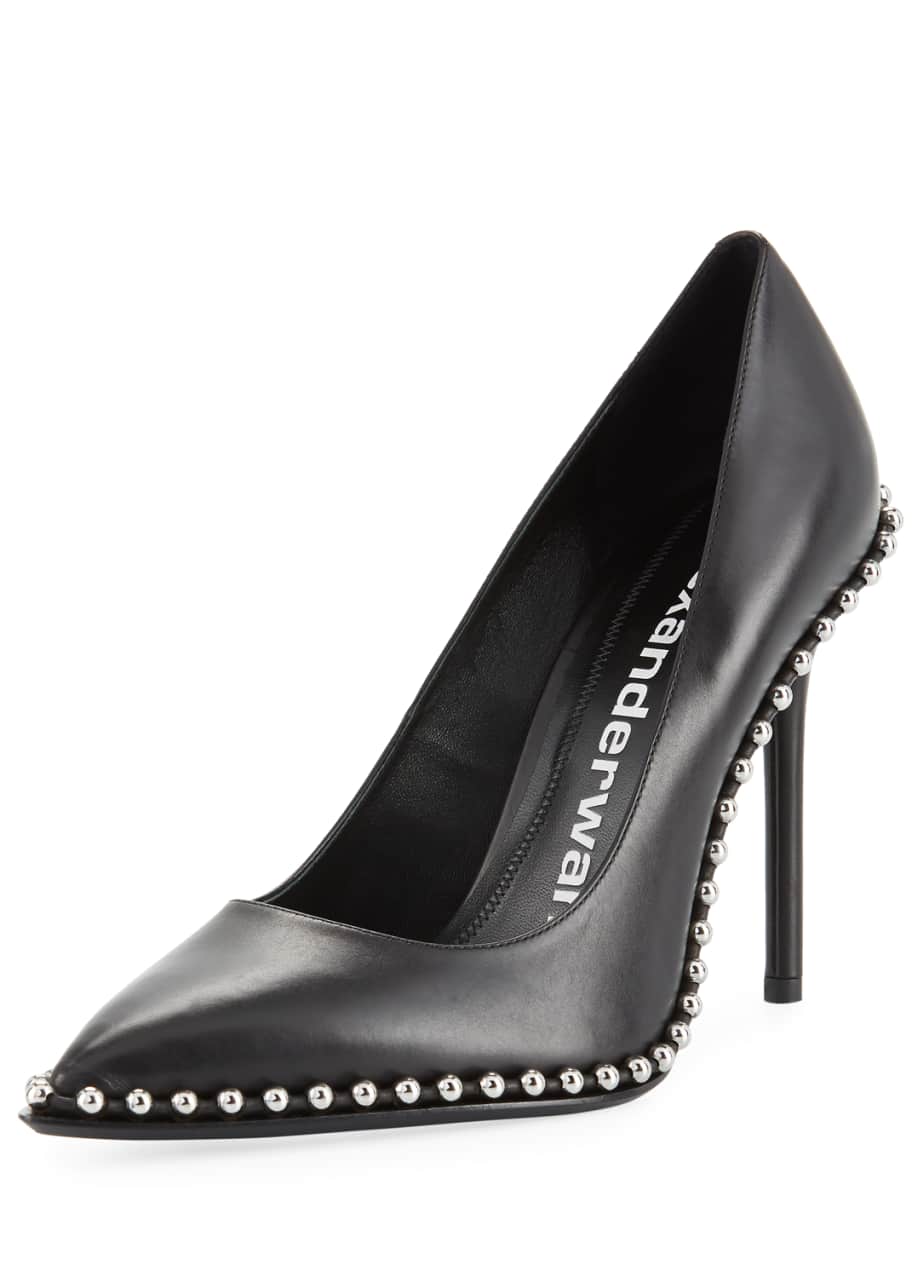 alexander wang rie studded pumps