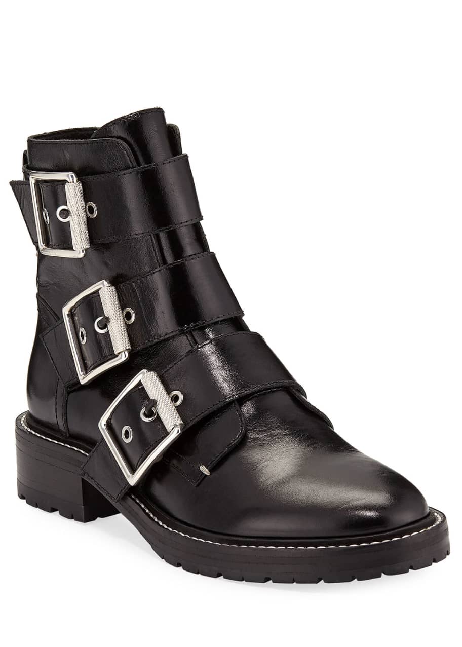 Rag & Bone Cannon Leather Buckle Boots - Bergdorf Goodman