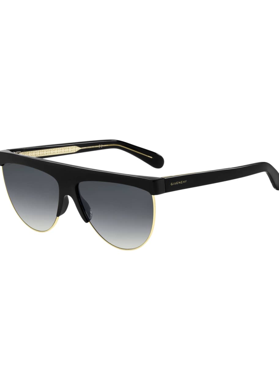 Givenchy Flattop Gradient Shield Sunglasses - Bergdorf Goodman