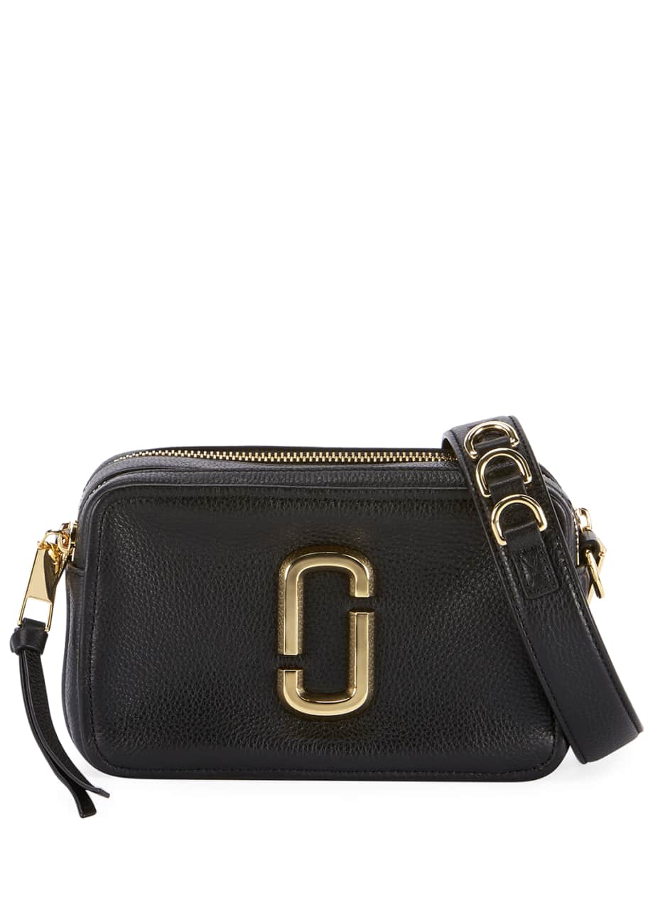 Marc Jacobs The Softshot 21 Crossbody Bag Black in Leather with