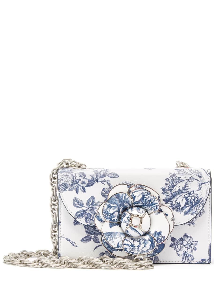 Tro Flower Print Crossbody Bag