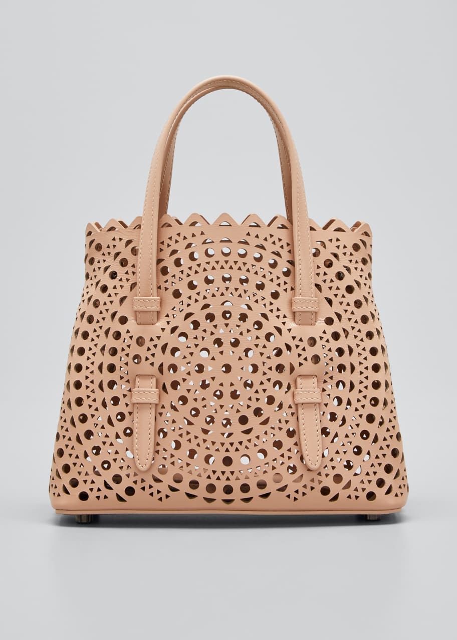 ALAIA Mina Mini Vienne LaserCut Tote Bag Bergdorf Goodman
