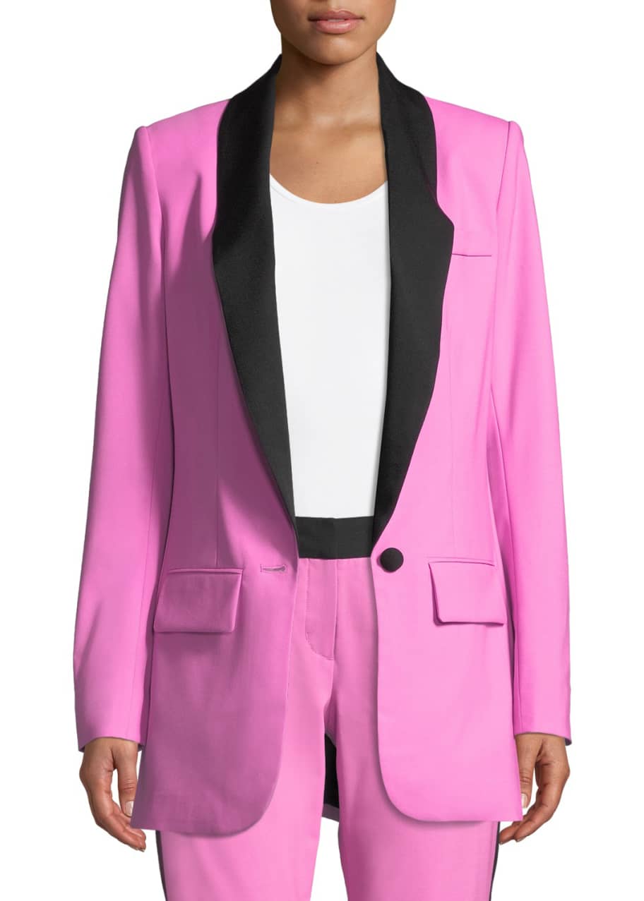 Image 1 of 1: Tommy Crepe Single-Button Jacket