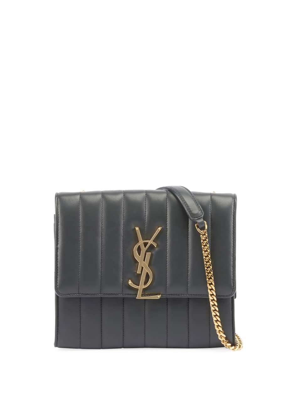 Saint Laurent Vicky Medium YSL Monogram Chain Crossbody Bag Bergdorf