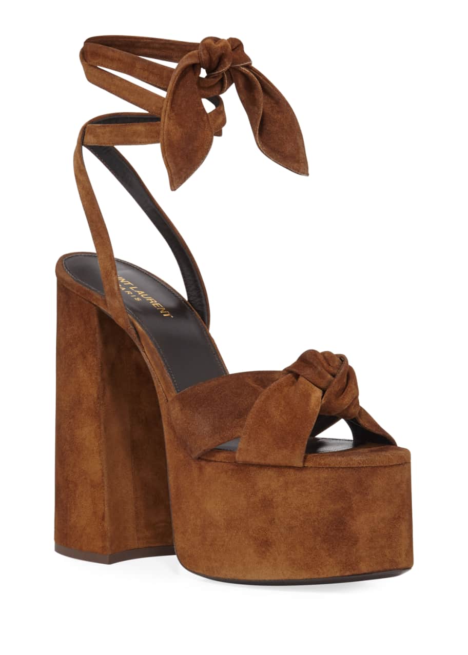 Saint laurent paige platform sandals clearance