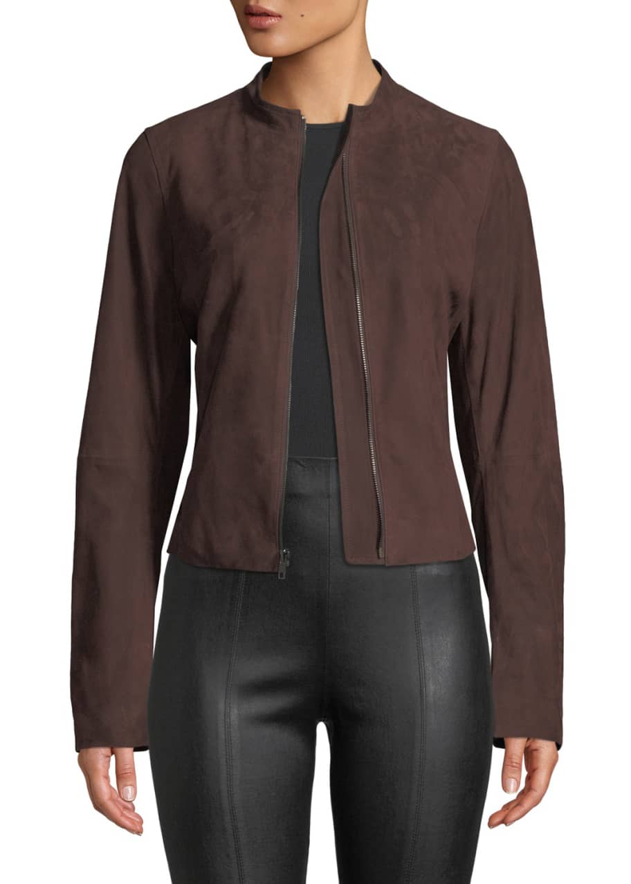Vince suede moto jacket outlet