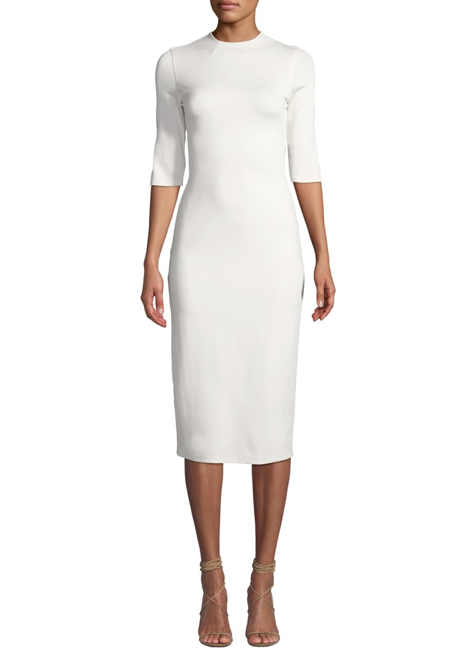 Delora fitted midi dress 2025