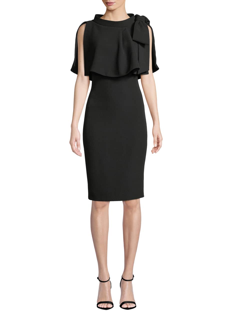 Popover cape sheath best sale dress