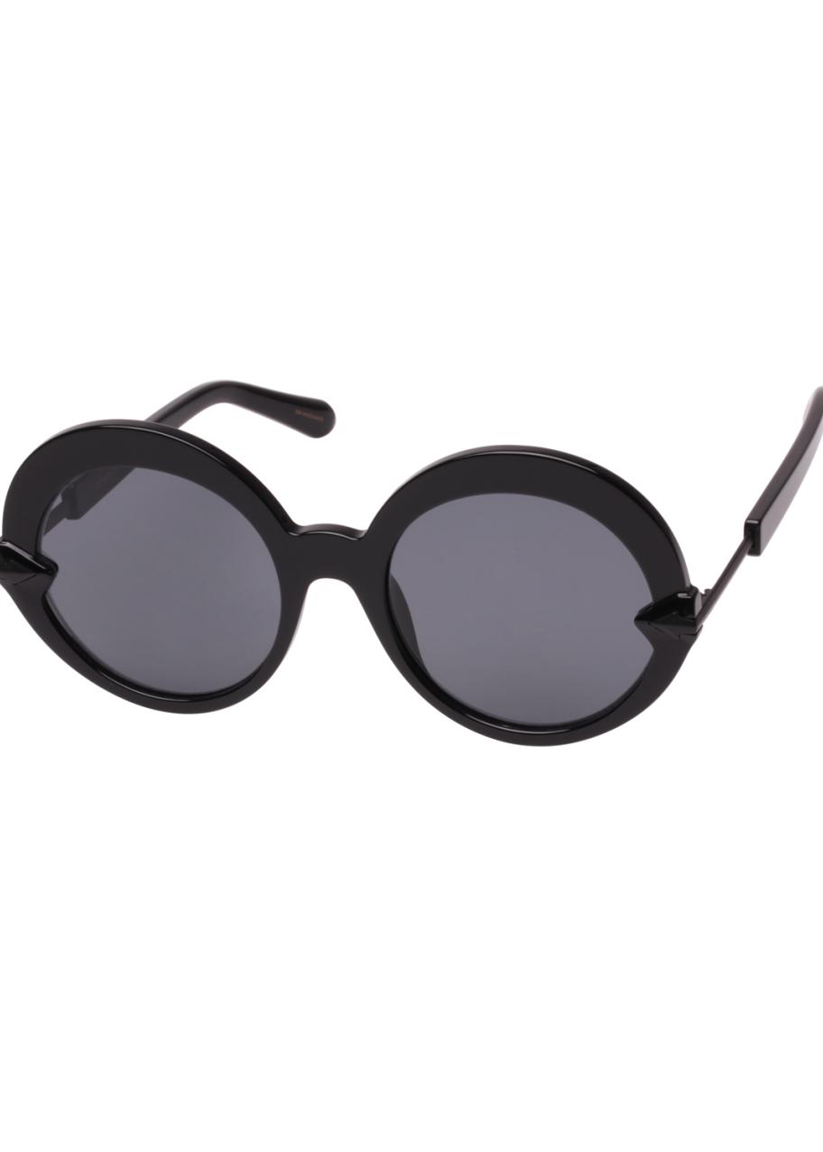 Karen Walker Romancer Round Acetate Sunglasses - Bergdorf  display picture 3
