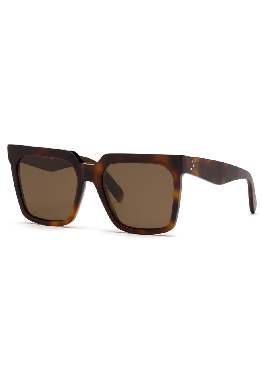 Celine square shop polarized acetate sunglasses