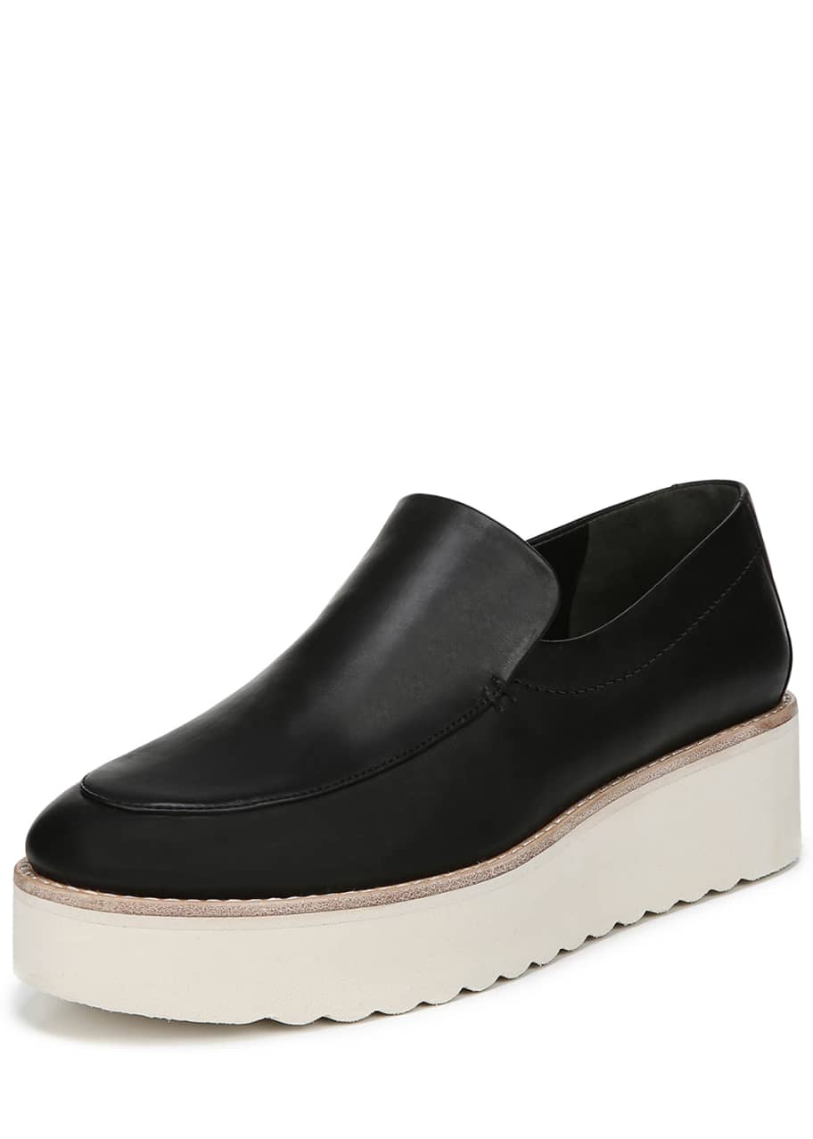 Vince Zeta Leather Platform Loafers Bergdorf Goodman