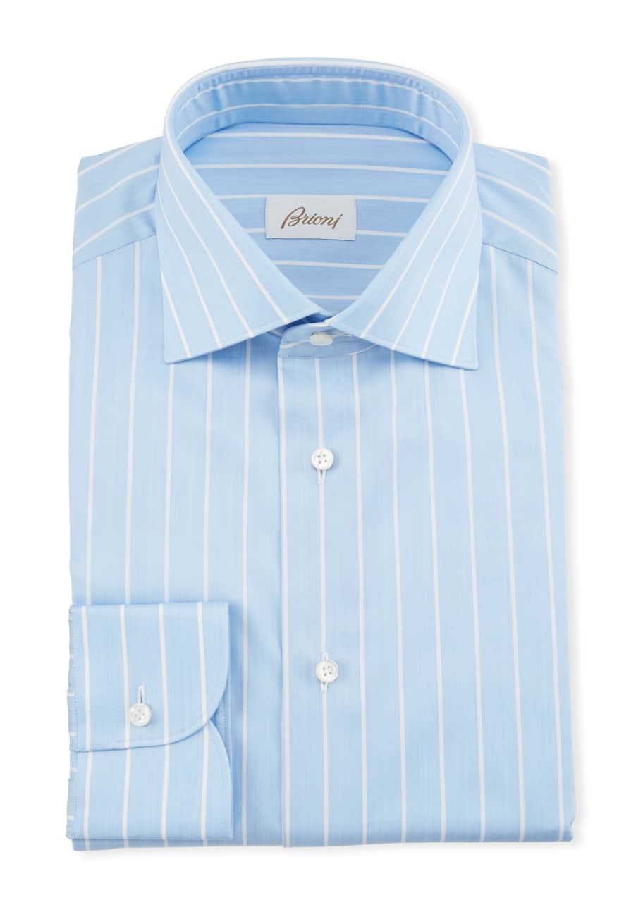 Image 1 of 1: Men's Reverse Stripe Dress Shirt