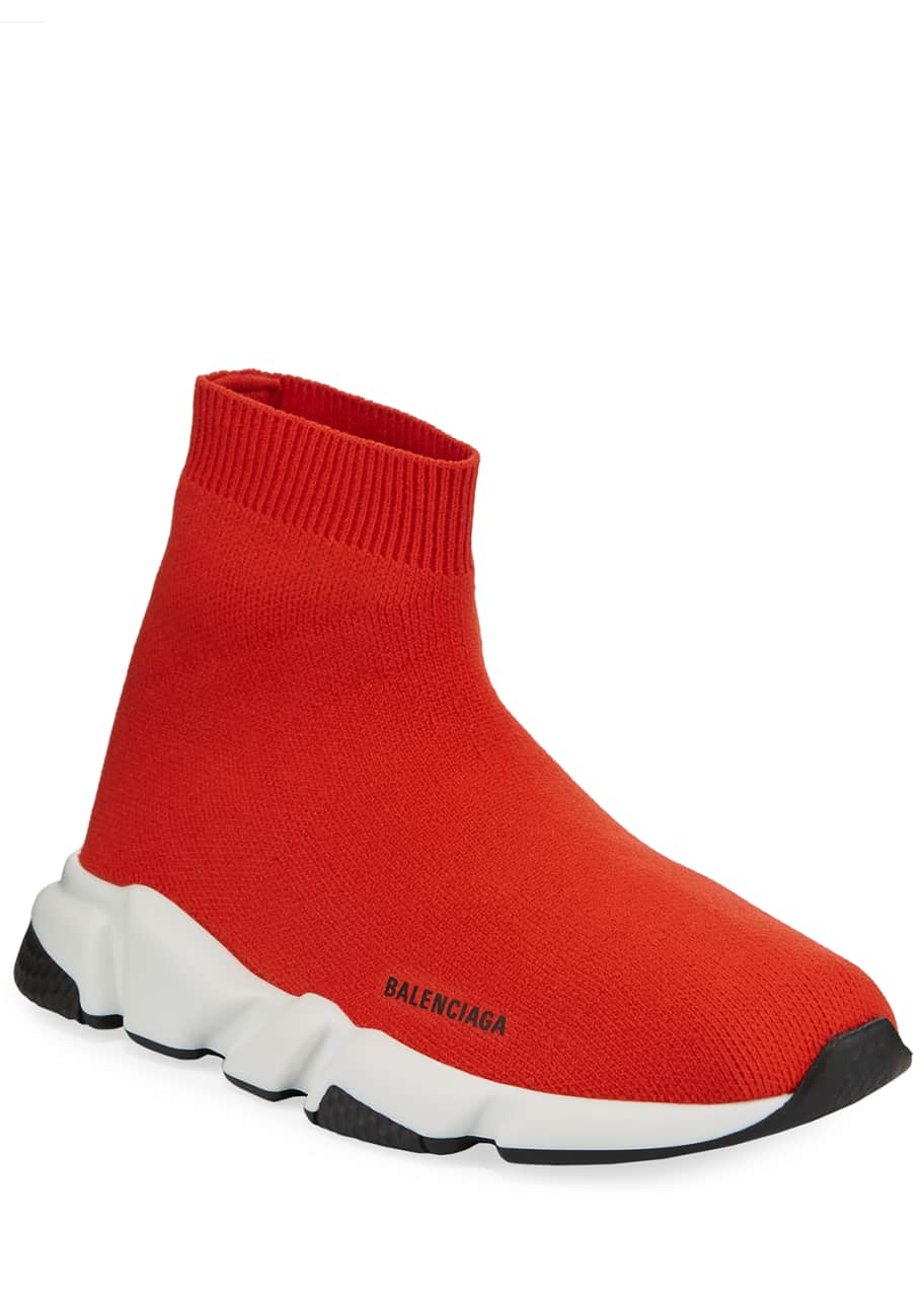 Image 1 of 1: Speed Mid-Top Trainer Sock Sneakers, Toddler/Kids