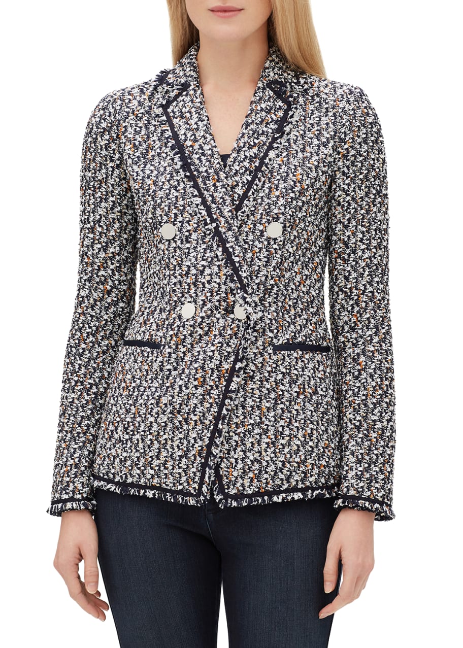 Lafayette 148 tweed jacket top