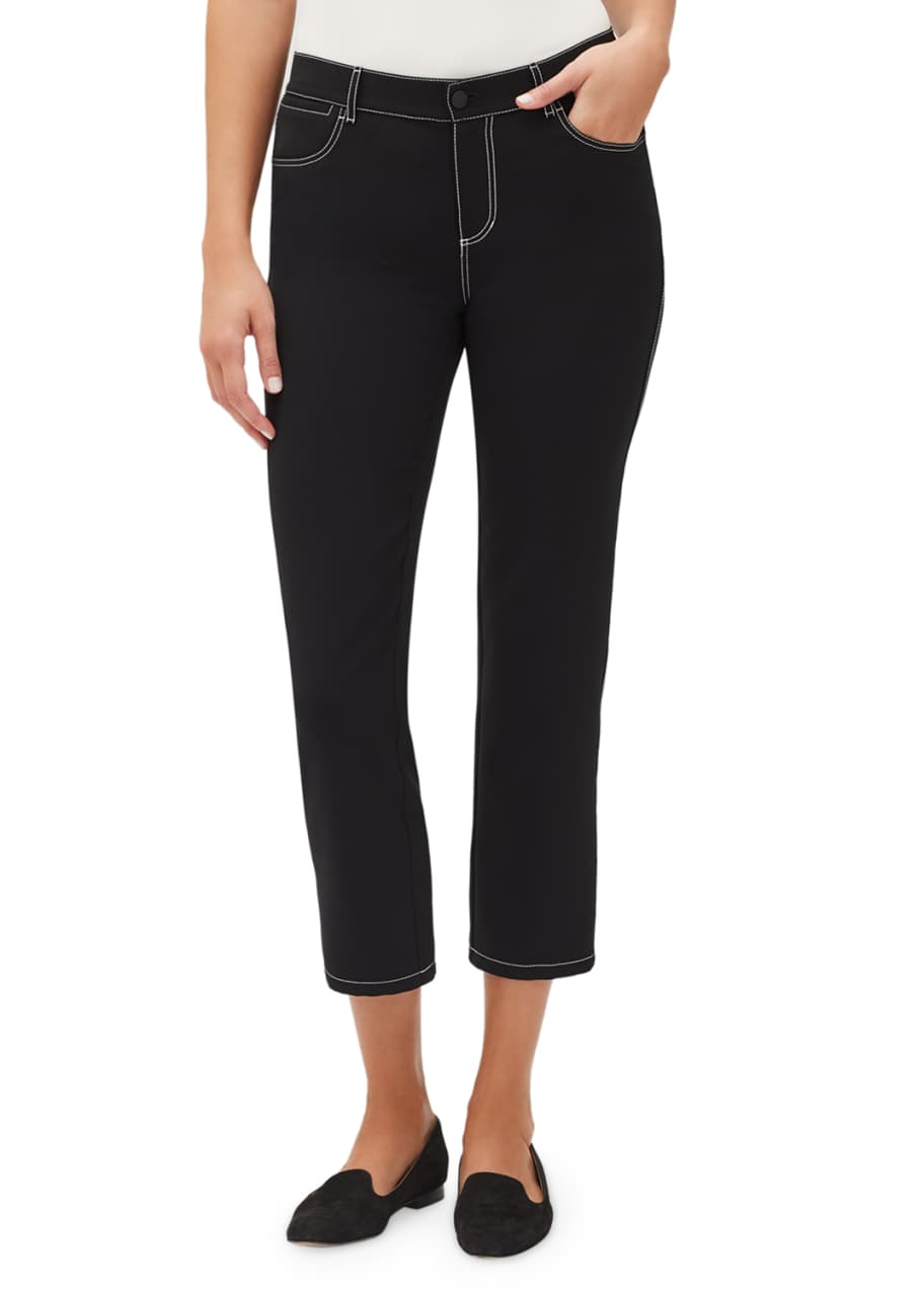 Image 1 of 1: Mercer Cropped Pant w/ Contrast Topstitching
