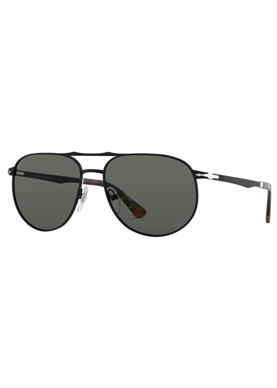 Image 1 of 1: Men's PO2455S Metal Sunglasses