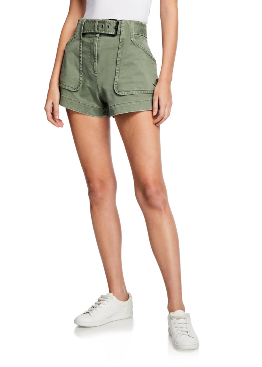 Derek lam 10 new arrivals crosby belted shorts