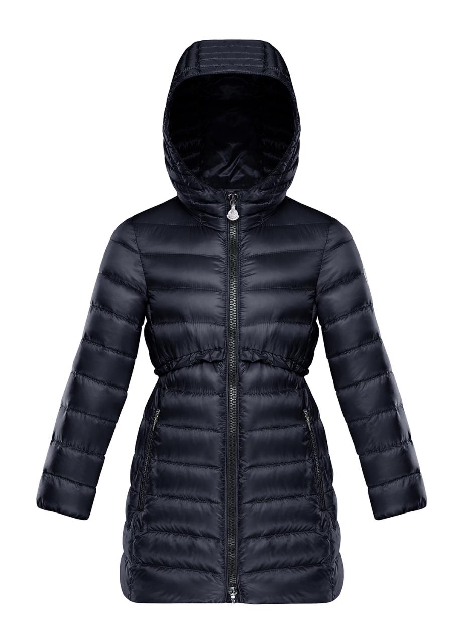 Moncler Suva Quilted Ruffle-Trim Hooded Jacket, Size 4-6 - Bergdorf Goodman